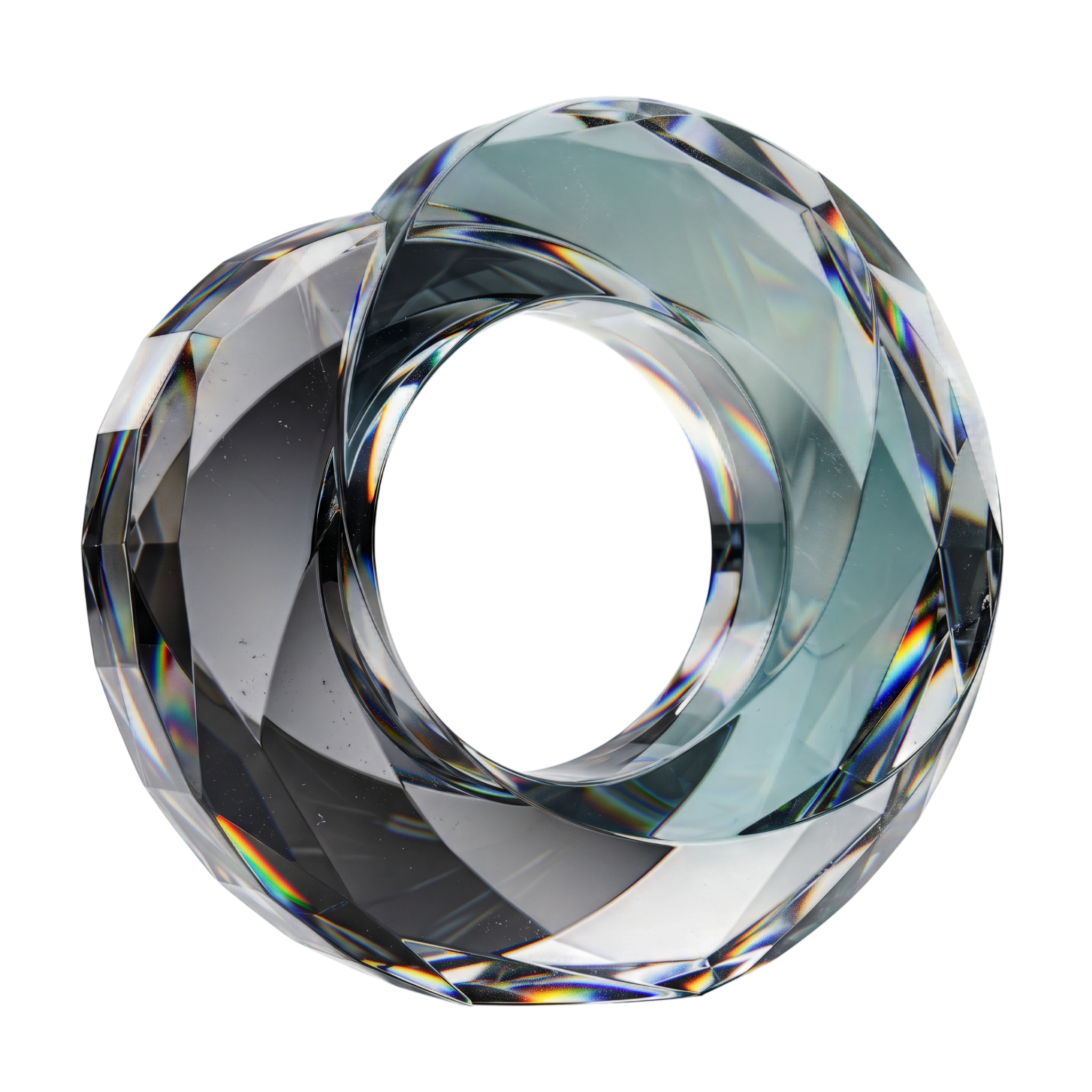Logo Olen Labs 3D en verre prisme